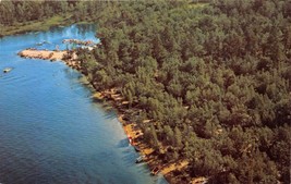 WEST OSSIPEE NH WESTWARD SHORES CAMPING AREA~OSSIPEE LAKE AERIAL POSTCAR... - $9.97