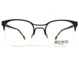 Odette Lunettes Eyeglasses Frames BRODERICK-M102 Black Round Half Rim 49... - $74.67