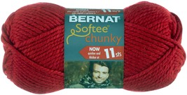 Bernat Softee Chunky Yarn-Berry Red - £12.30 GBP