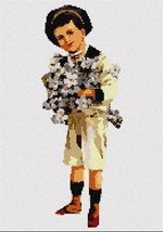 Pepita Samuel and Flowers Needlepoint Canvas - $40.00+