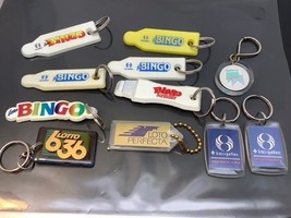 11 Vintage Keyring Loto Quebec Keychain Perfecta 6/36 Porte-Clés Bingo Info Jeu - £13.15 GBP
