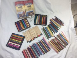  Large Prismacolor lot Plus Others Pencils Supplies Beginner Art Kit Used  - £119.43 GBP