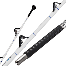 Saltwater Offshore Heavy Trolling Rod Big Game Boat Fishing Pole w Rolle... - $146.23+