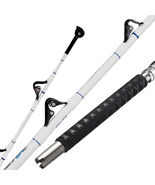Saltwater Offshore Heavy Trolling Rod Big Game Boat Fishing Pole w Rolle... - £115.54 GBP+