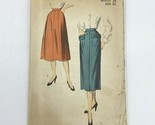 Vintage 1950s Advance Sewing Pattern 5912 Skirt 28&quot; Patch Pockets or Gor... - $11.49