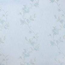 Dundee Deco MGAZSYWT50603 Vintage Light Blue Botanical Peel and Stick Self Adhes - £43.50 GBP