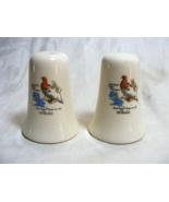 Vintage Porcelain S&amp;P Shakers Alaskan State Bird &amp; Flower 13-c - €21,22 EUR