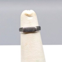 Vintage Infant Plain Signet Ring, Silver Tone Baby Jewelry - £28.61 GBP