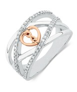 Künstlicher Diamant Unendlichkeit Herz Versprechen Verlobungsring 0.40CT... - $200.72