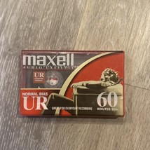 Maxell UR60 Audio Cassette Tapes - 60 Minute, Normal Bias NEW Sealed  - $2.97
