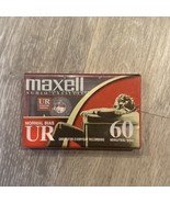 Maxell UR60 Audio Cassette Tapes - 60 Minute, Normal Bias NEW Sealed  - £2.32 GBP