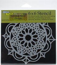 Crafter&#39;s Workshop Template 6&quot;X6&quot; Leaf Emblem - $9.52