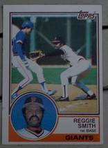 Reggie Smith, Giants,  1983 #282 Topps Baseball Card GD COND - $0.99