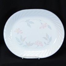 Corelle Pink Trio Oval Platter  12-1/4&quot;  NEAR MINT - $12.73