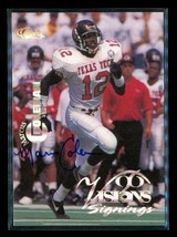 Vintage 1996 Classic Visions Autograph Football Card Marcus Coleman Jets - Y - £11.63 GBP