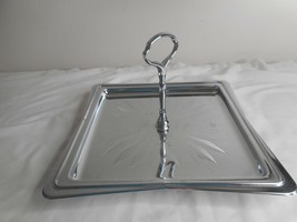 Vintage 1960s Metal Hellerware Tid Bit Tray Chromium USA MCM Mid Century... - $19.99