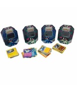 Lot of (4) Pokemon Trading Card Game EMPTY TIN BOXES - Plus Added Bonus ... - £22.37 GBP