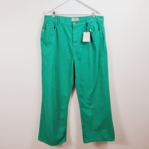 New Look - NEW - SHORT - Green High Waist Adalae Wide Leg Jeans - UK 18 S - $15.08