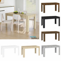 Modern Wooden Rectangular Sturdy Kitchen Dining Room Dinner Table Wood Tables - £84.99 GBP+