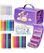 Unicorn Gifts for 5 6 7 8 Year Old Girls, Fruit Scented Markers Set, Uni... - £29.73 GBP