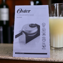 Oster Flip Belgian Waffle Maker User Instruction Manual Cleaning Recipes Safety - £7.15 GBP