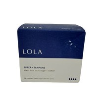LOLO New Box Of 20 Super+ Tampons 100% Organic Cotton EXP 04/2024 - £10.02 GBP