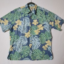 Cooke Street Honolulu Mens Button Down Shirt Sz XL Hawaiian Floral Vintage - £15.70 GBP