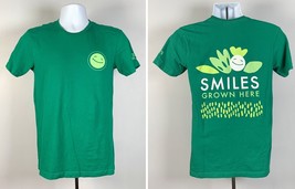 Scooter&#39;s Coffee Shop Smiles Grown Here T Shirt Mens Small Green - £17.09 GBP