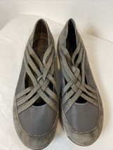 Dansko Hilde Crossed Strap Comfort Shoe Grey Women&#39;s EU 39, US 8.5-9 - £15.00 GBP