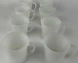 Lot of 8  Vintage White Anchor Hawking Fire King Milk Glass Coffee Cup D... - $73.25