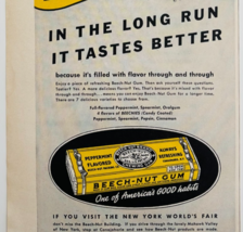 1940 Beech Nut Chewing Gum Advertisement Candy New York World&#39;s Fair DWJ5C - $372.61 MXN