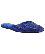 INC Women&#39;s Joslyn Square-Toe Flat Mules Blue Size 6.5M (No box) B4HP - $24.95