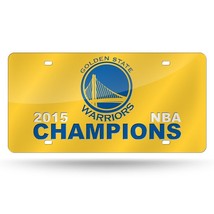 Golden State Warriors 2015 NBA Champions Laser Tag License Plate Frame Car Auto - £18.64 GBP