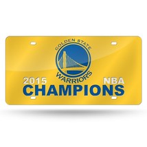 Golden State Warriors 2015 NBA Champions Laser Tag License Plate Frame Car Auto - £18.60 GBP