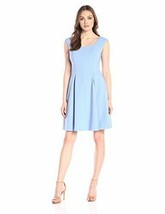 NWT Ellen Tracy Women&#39;s Size 10 Bluebell Soft Fit-and-Flare Dress - £32.39 GBP