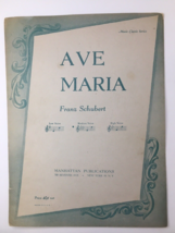 1941 AVE MARIA Sheet Music Classic Series Manhattan  Franz Schubert - £11.85 GBP
