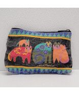 Laurel Burch Multicolor Kitty Cat Zipper Pouch Bag 8.5&quot; x 6&quot; - $20.77 CAD