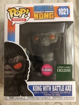 Funko Pop Godzilla Vs. Kong with Battle Axe 1021 Flocked Barns &amp; Noble E... - £11.76 GBP