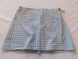 Wild Fable Junior&#39;s Women&#39;s Casual Skirt Size M medium Blue White Plaid - £23.67 GBP