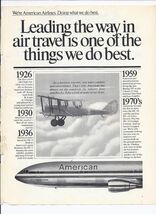 1976 AMERICAN AIRLINES McDonnell Douglas DC-10 Print Ad Airplane 8.5" x 11" - $9.88