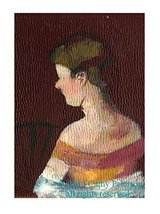&quot;Girl in Loge after Degas, with Fan at Theatre&quot; 2013 by Cathy Peterson, ... - £47.83 GBP