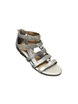 Sofft Cute Back Zip Strappy Silver Sandals Size 6.5   ($) - $64.35