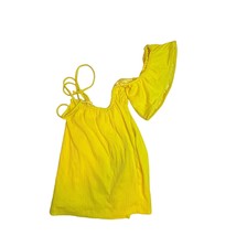 Frankies Bikini Yellow One Shoulder Top Small - £29.44 GBP