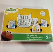 Sesame Street 3-D Sticker Playset Kit - 150 Stickers &amp; 5 Punch-Out Backg... - $9.62