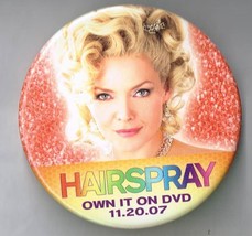 Hairspray Movie Pin Back Button Pinback Promo Michelle Pfeiffer - £7.54 GBP