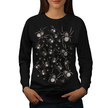 Wellcoda Creepy Spider Cool Womens Sweatshirt, Tarantula Casual Pullover Jumper - £22.86 GBP+