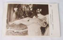 Antique Musee Du Luxembourg Courtisane Endormie Nude Rppc Postcard Paris France - £7.39 GBP