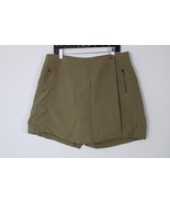 LL Bean 18 Brown Nylon Supplex Skort Skirt Shorts - $25.64