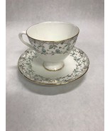 Tea coffee cup Porcelain England  English Castle Staffordshire Teal - £13.42 GBP