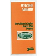 Welcome Aboard California Zephyr Desert Wind &amp; The Pioneer AMTRAK Brochu... - £14.02 GBP